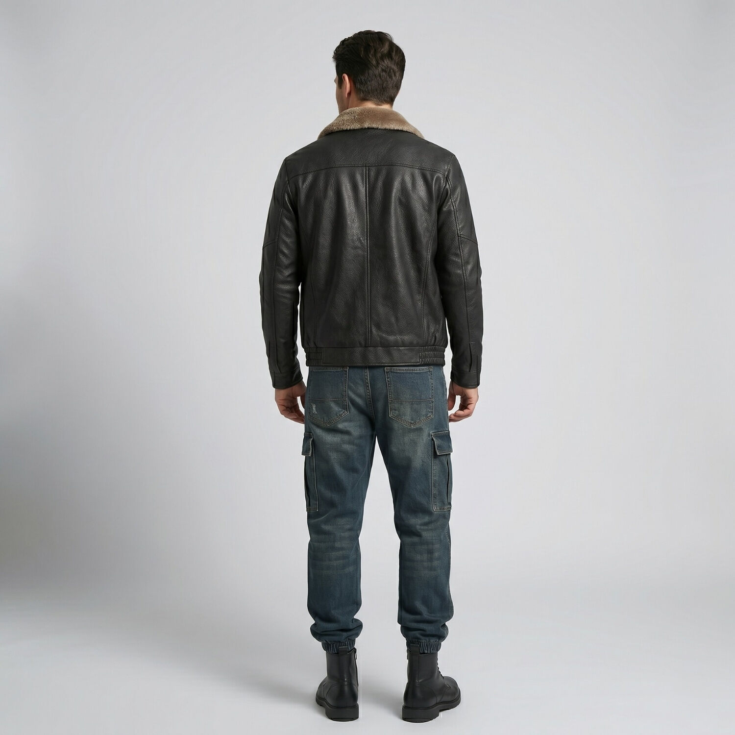 Chaqueta Ecocuero Soft Estonia Hombre image number 2.0