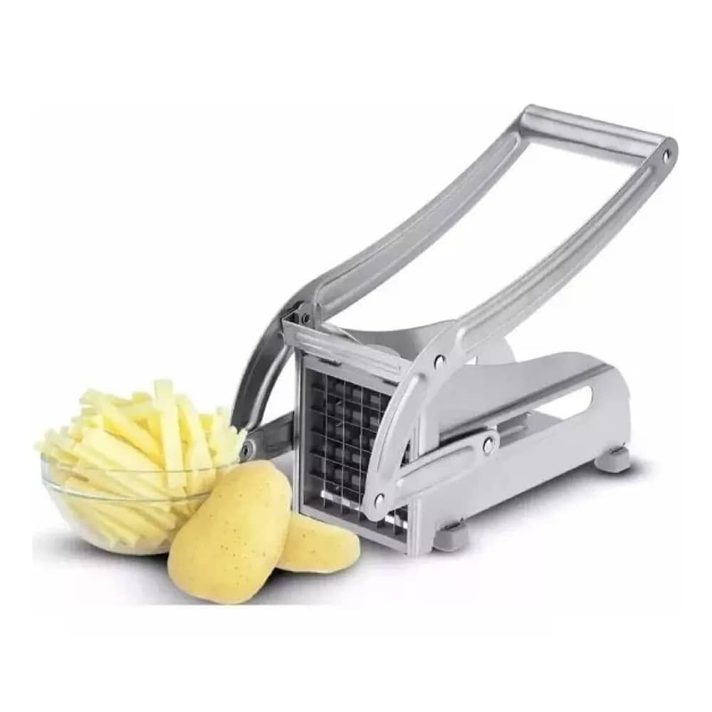 Maquina Manual Rebanadora Cortadora De Papa Fritas Acero image number 2.0