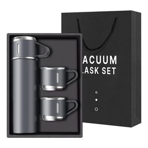 Termo Acero Inoxidable 500ml Aislante Frío Caliente Gris