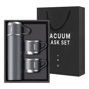 Termo Acero Inoxidable 500ml Aislante Fr&iacute;o Caliente Gris