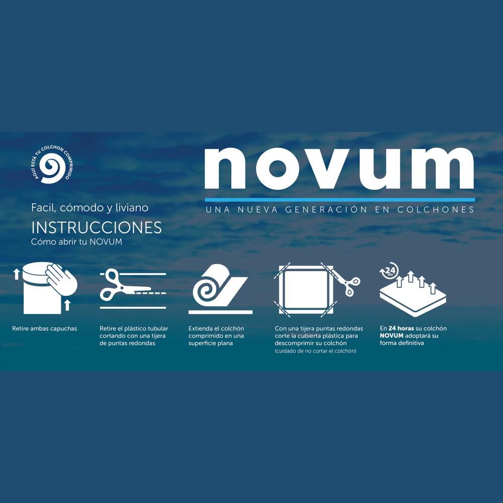 Cama Europea Celta Novum / 2 Plazas / Base Normal image number 4.0