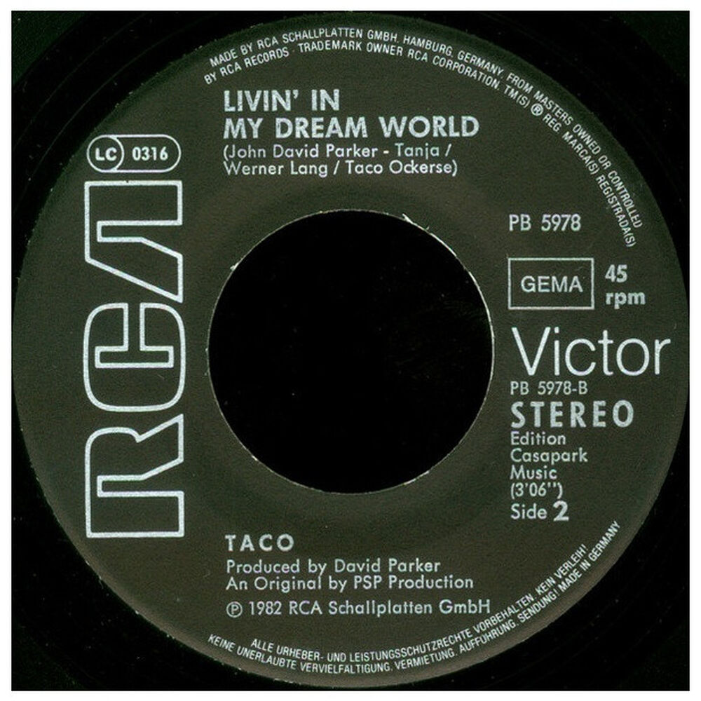 Taco - Puttin' On The Ritz | 7" Single Usado image number 3.0