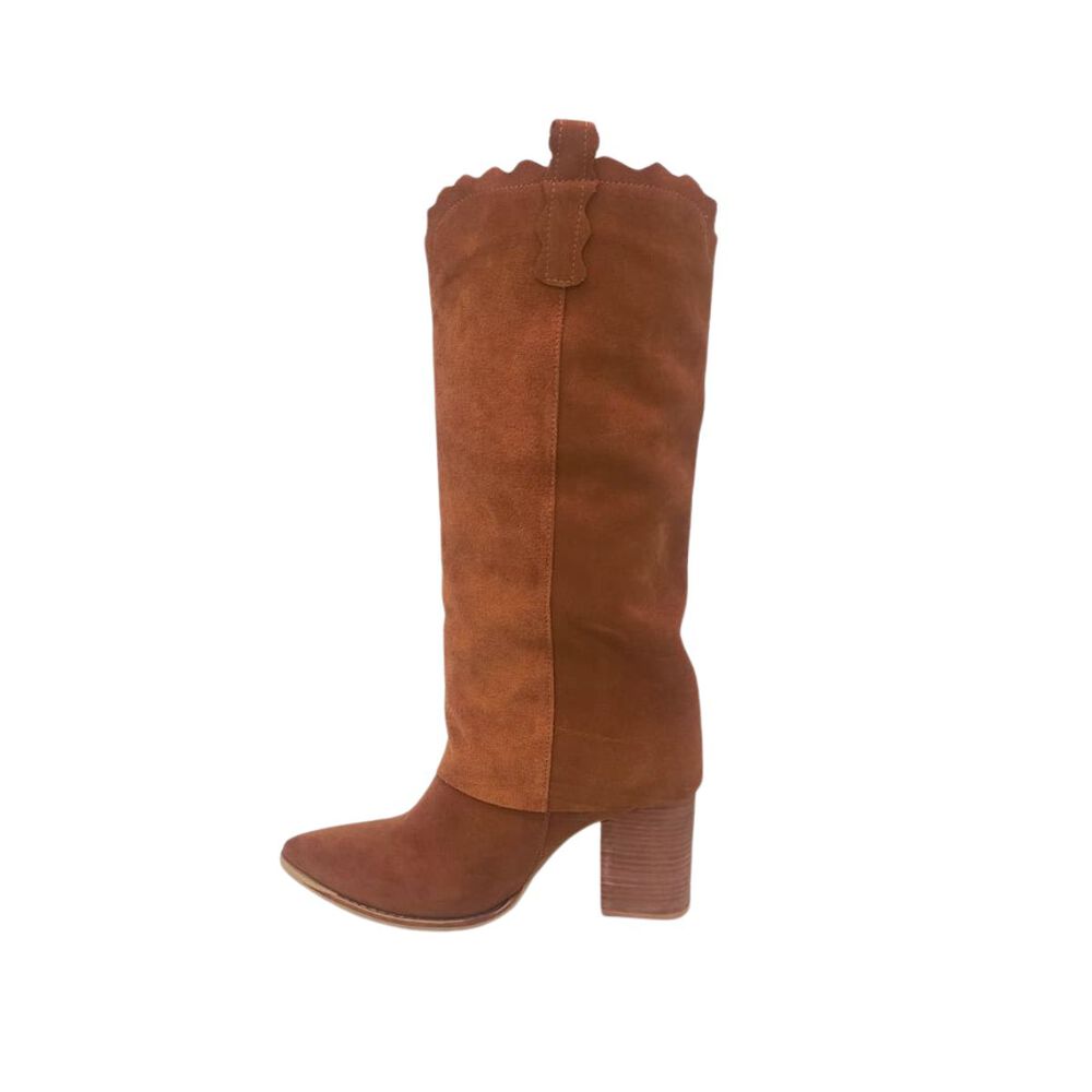 Bota Allyson Camel Pao Pecados image number 2.0