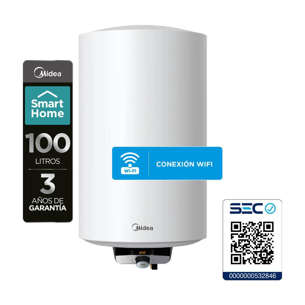 Termo Eléctrico Midea MWH100-15EFGCLW / 100 Litros image number 7.0