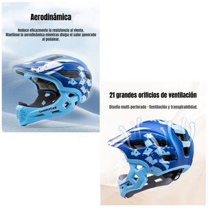 Casco Integral Infantil Ni&ntilde;os 2 En 1 Ajustable Gt Lubabycas