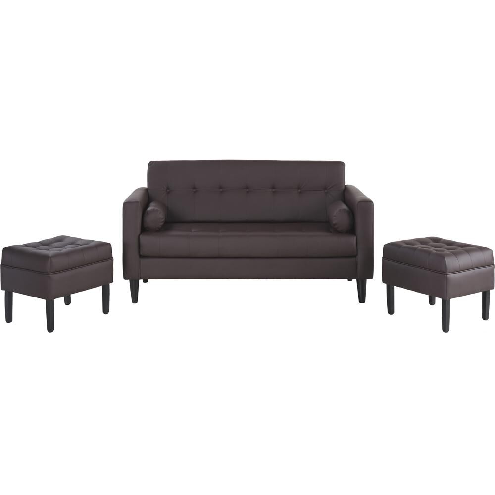 Sofá Bodevir Retro / 3 Cuerpos + 2 Pouf image number 2.0