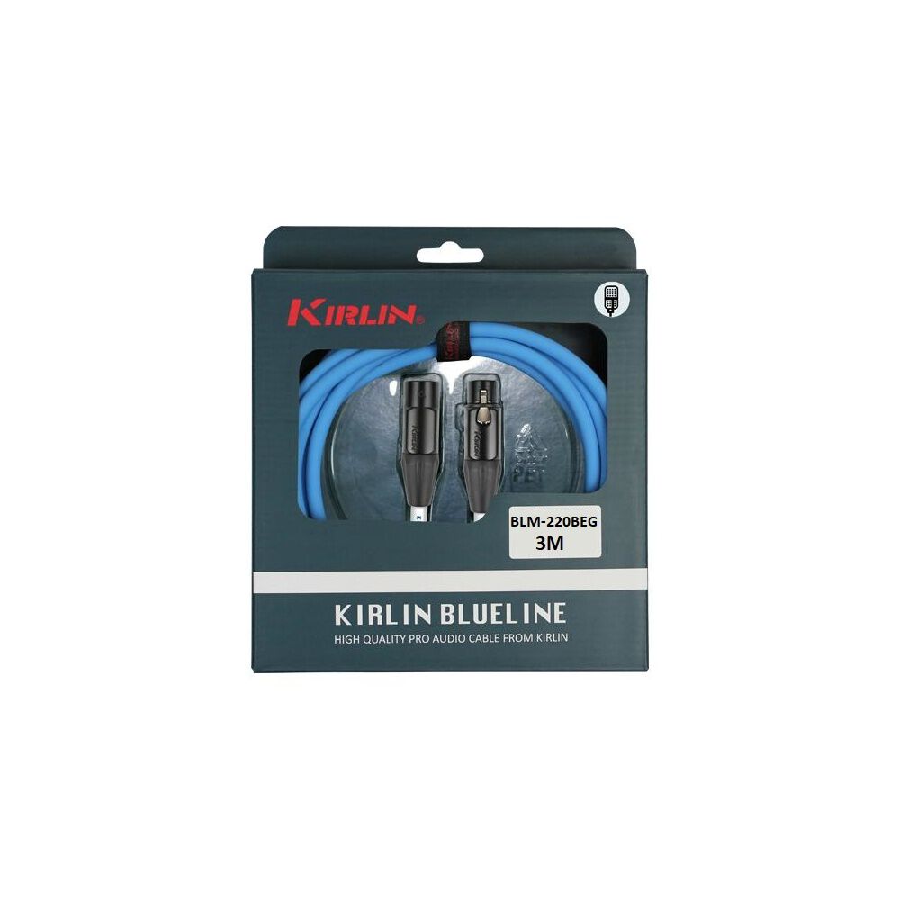 Cable Micr&oacute;fono Kirlin Blue-line Xlr 3m Blm-220-beg image number 3.0