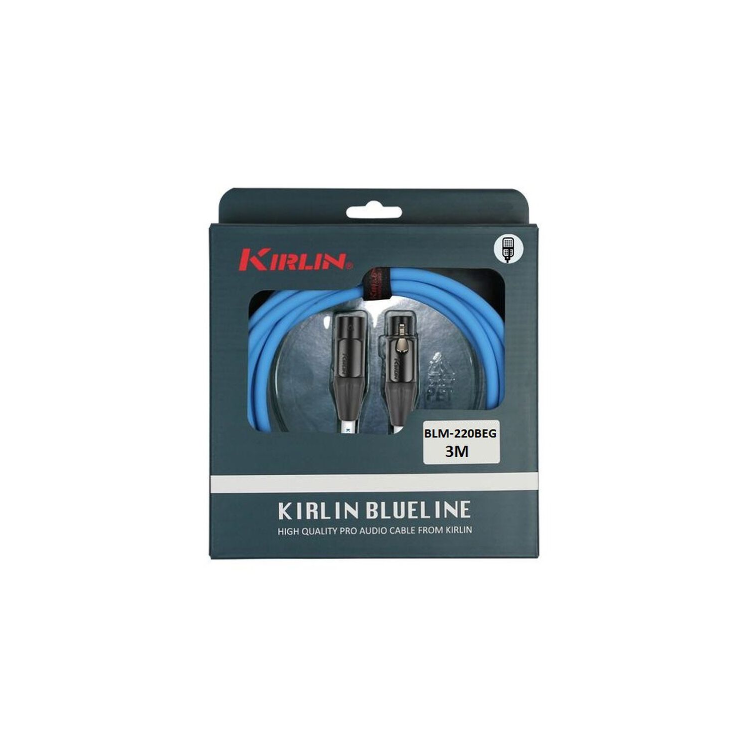 Cable Micr&oacute;fono Kirlin Blue-line Xlr 3m Blm-220-beg image number 3.0