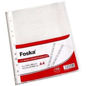 Fundas Para Hojas Tama&ntilde;o A4 100 Eh303a4-40 Unidades Foska