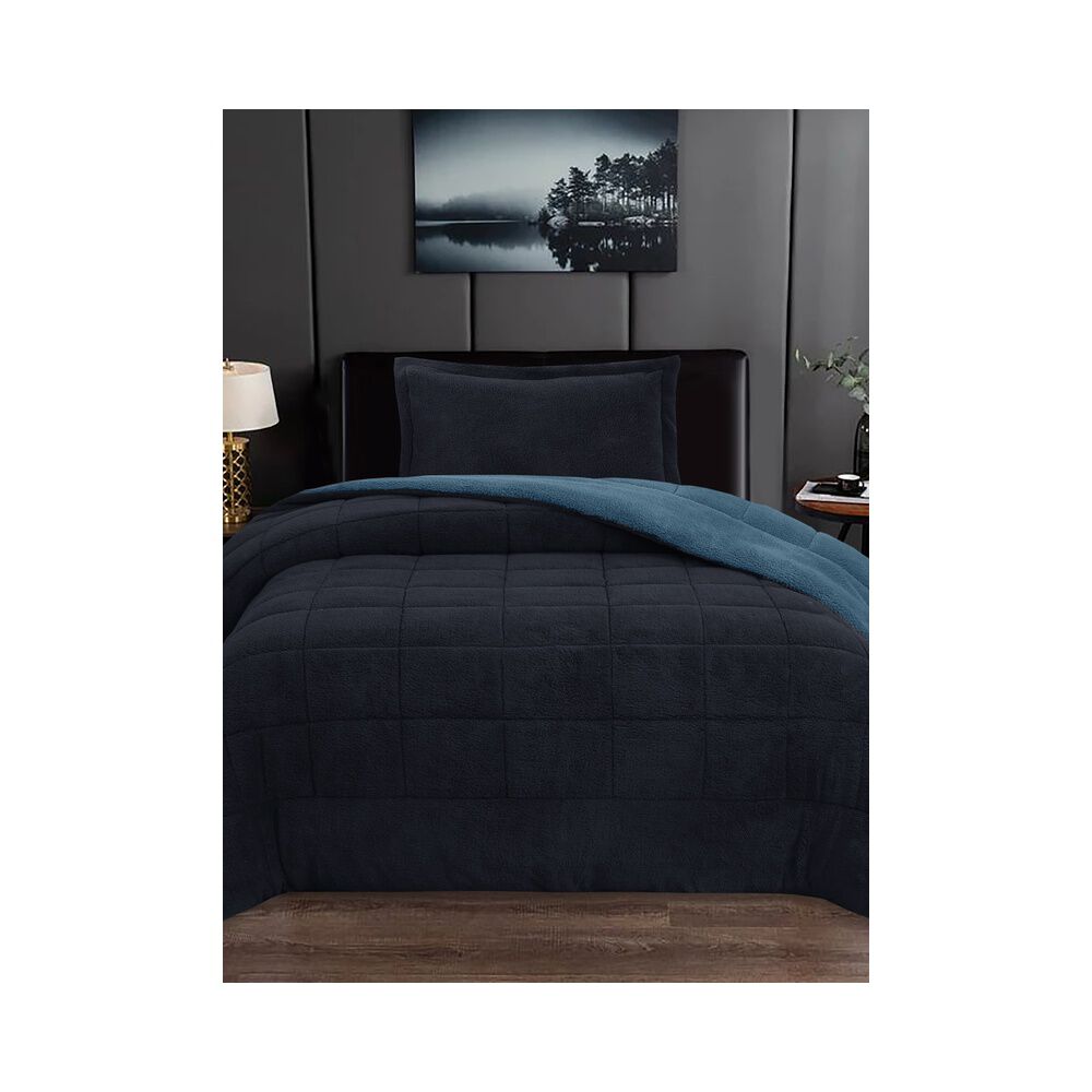 Plumon Andes Sherpa Bicolor Azul 1.5 Pl image number 0.0