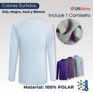 Camiseta Polera Beatle Polar Manga Larga Ni&ntilde;o Primera Capa Surtido