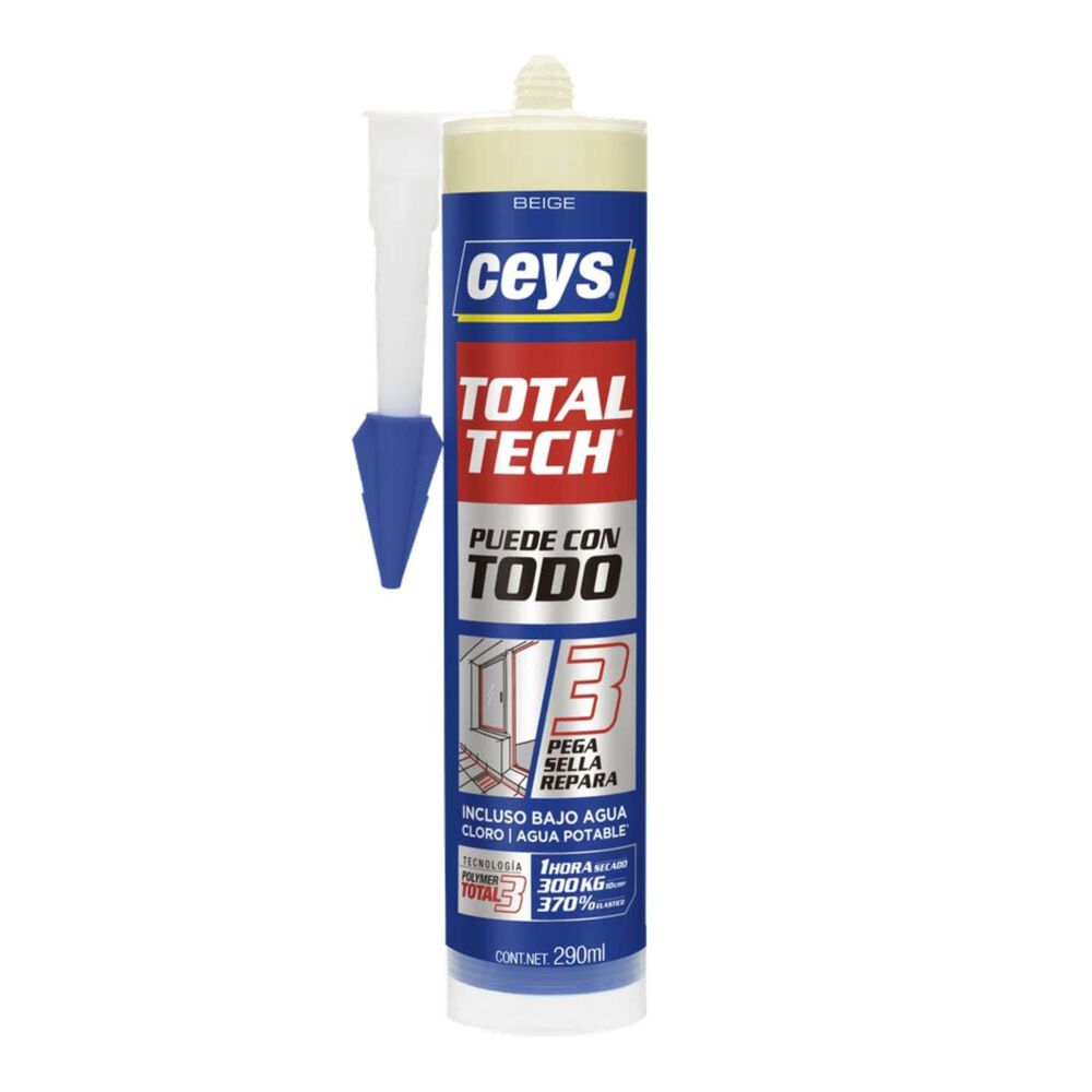 Adhesivo Sellante Totaltech Beige 290ml - Ceys image number 0.0