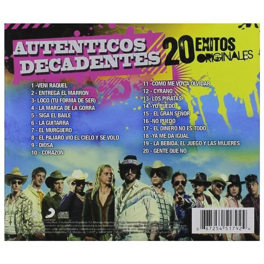 Autenticos Decadentes - 20 Exitos Originales | Cd image number 1.0