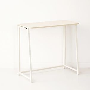 Escritorio Flex Compacto Mdf - Natural Blanca