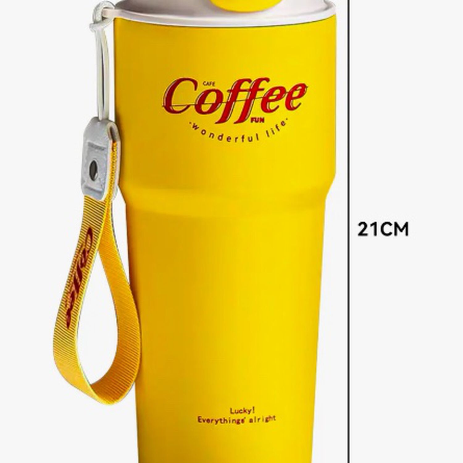 Termo Para Cafe Mug Amarillo image number 1.0