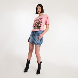 Polera Manga Corta Cuello Redondo Mujer Rolly Go Polera Manga Corta Cuello Redondo Mujer Rolly Go