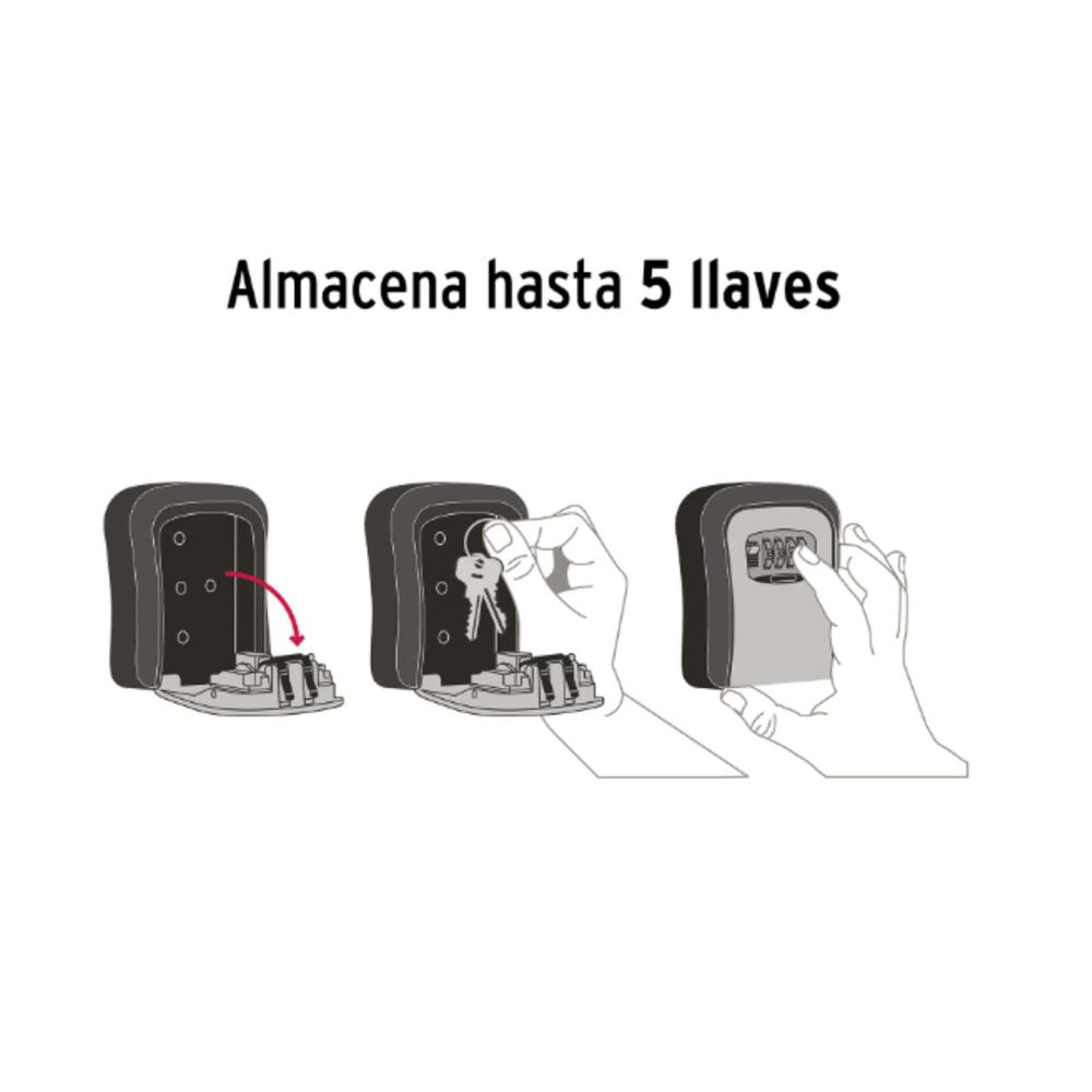 Caja Guardallave De Pared Combinación 4 Digitos - Hermex image number 2.0