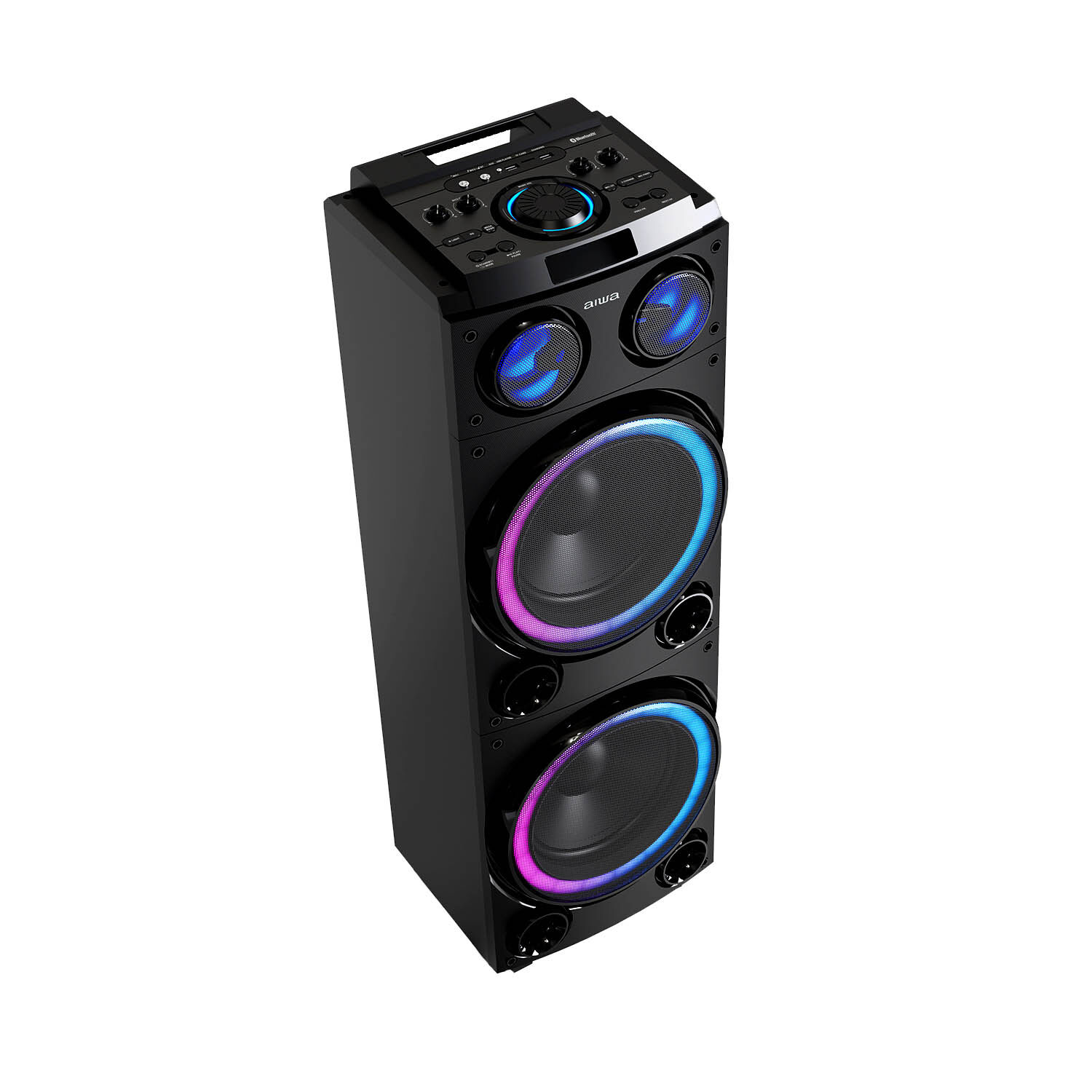 Parlante Karaoke Bluetooth Radio Fm Aiwa 50w X2 Aw-poc14 image number 2.0