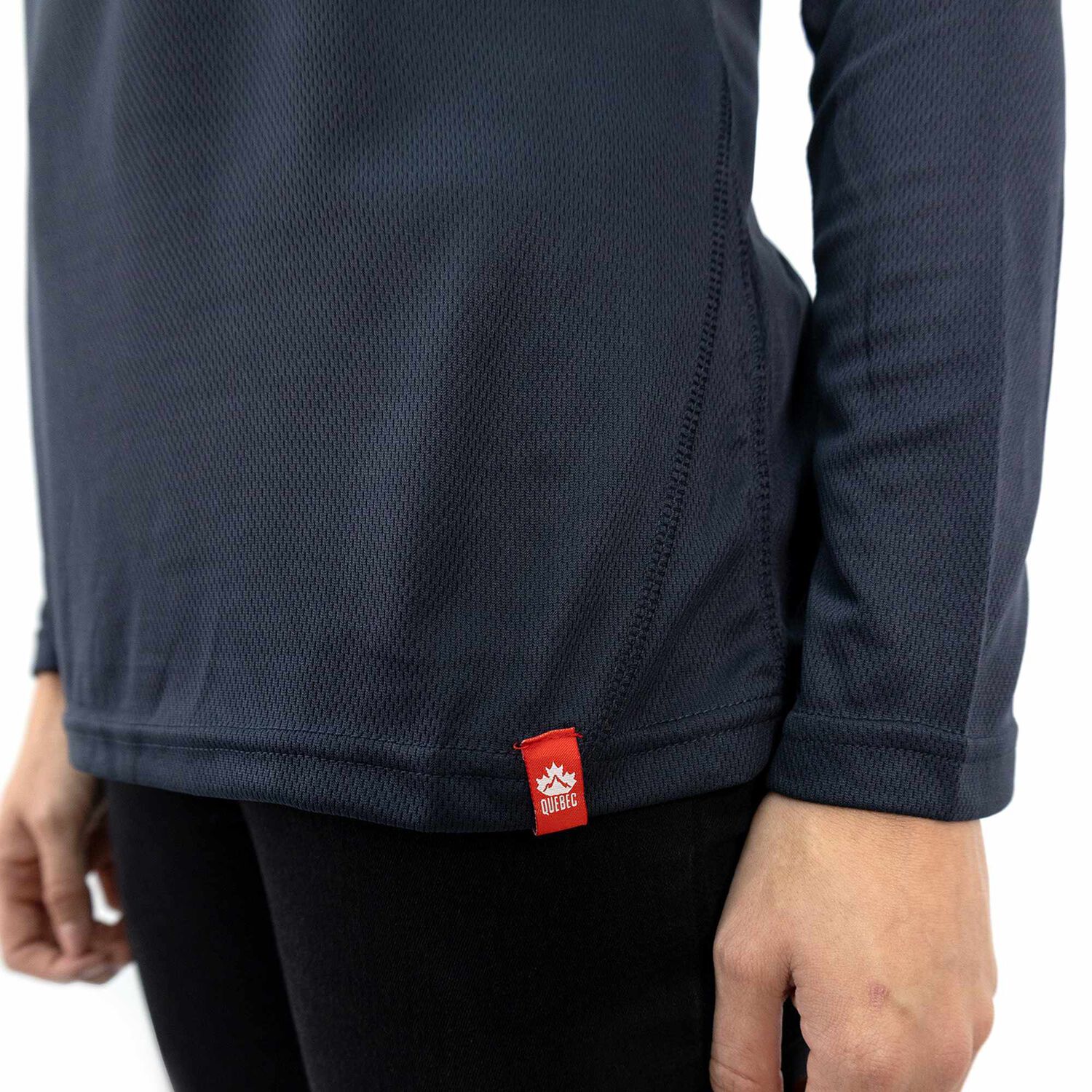 Polera Quebec Half-zip Mujer Iron image number 5.0