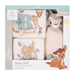 Set 3 Piezas Baby Gift Beige Bambi Unisex 9 - 12 Meses
