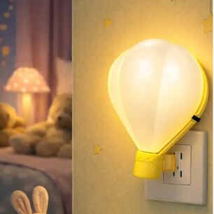 Luz Nocturna Infantil Globo Aerost&aacute;tico Espanta Cuco (modelo Amarillo)