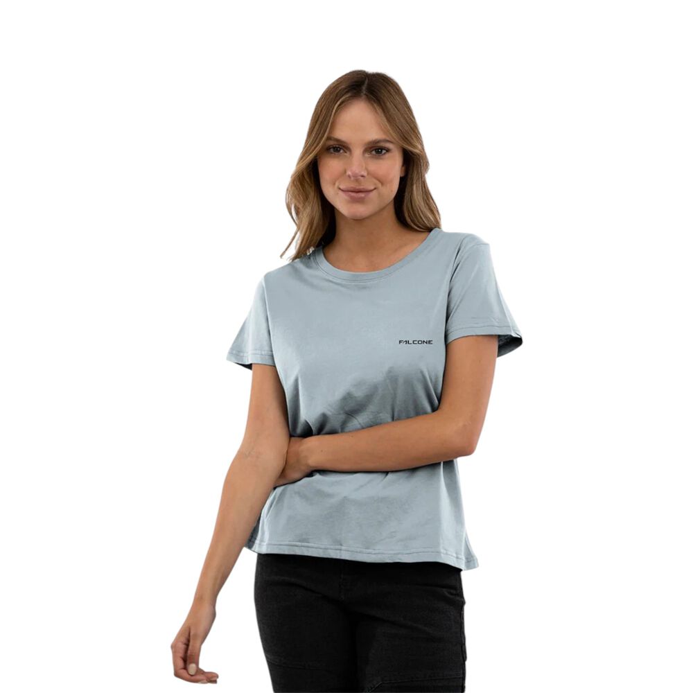 Polera Org&aacute;nica Classic Logo Mujer Falcone image number 0.0