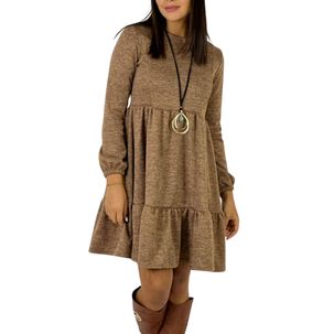 Vestido Corto De Lanilla