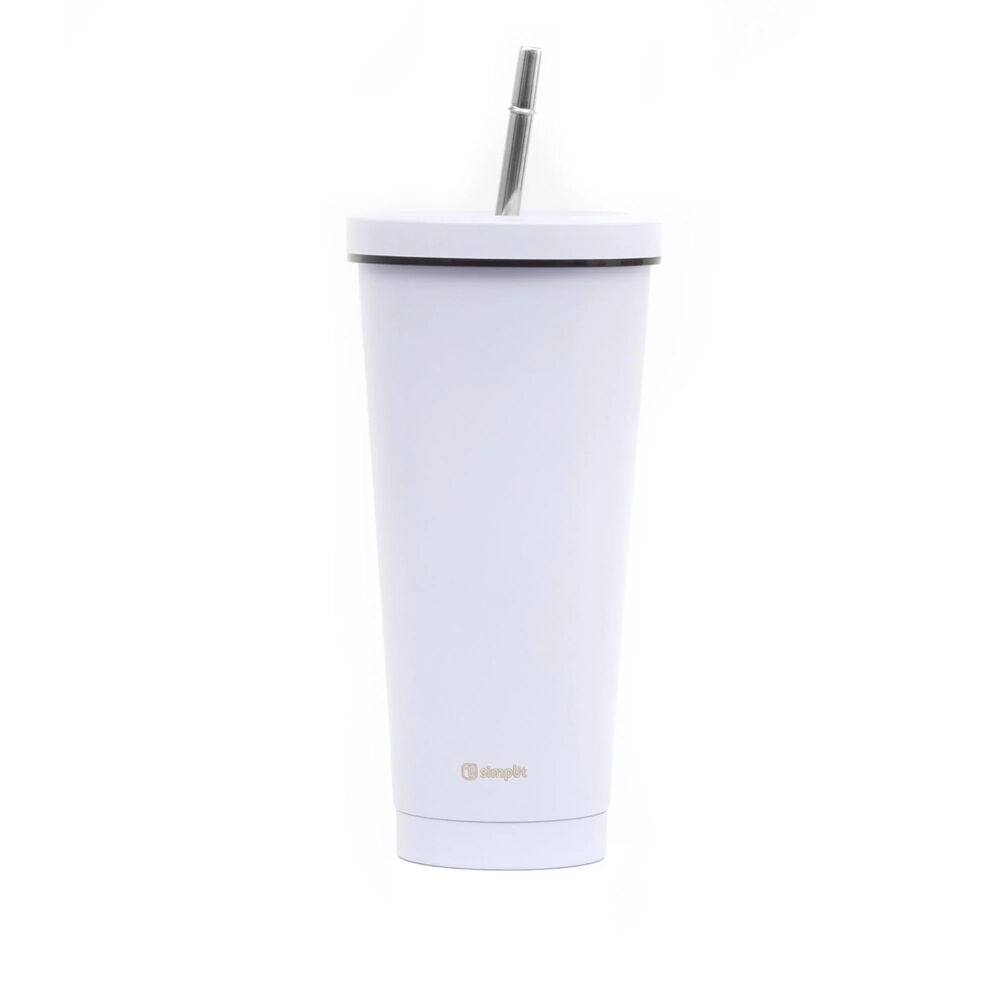 Vaso Térmico Tumbler 750ml Tapa Y Bombilla Morado Simplit image number 0.0