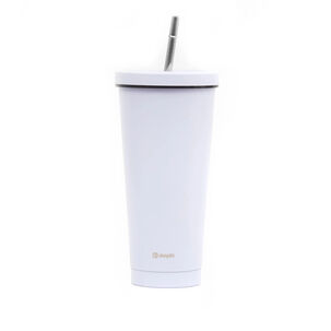 Vaso Térmico Tumbler 750ml Tapa Y Bombilla Morado Simplit