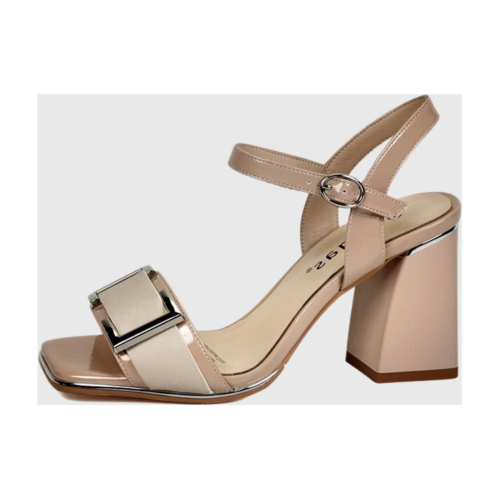 Sandalia Cuero Valeria Beige image number 1.0