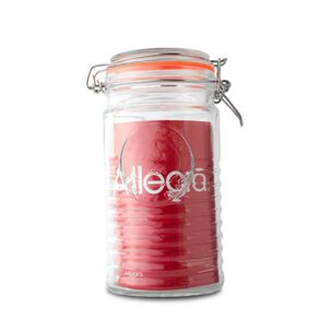 Frasco Vidrio Allegra Tapa Clip 1 Litro Transparente Contenedor