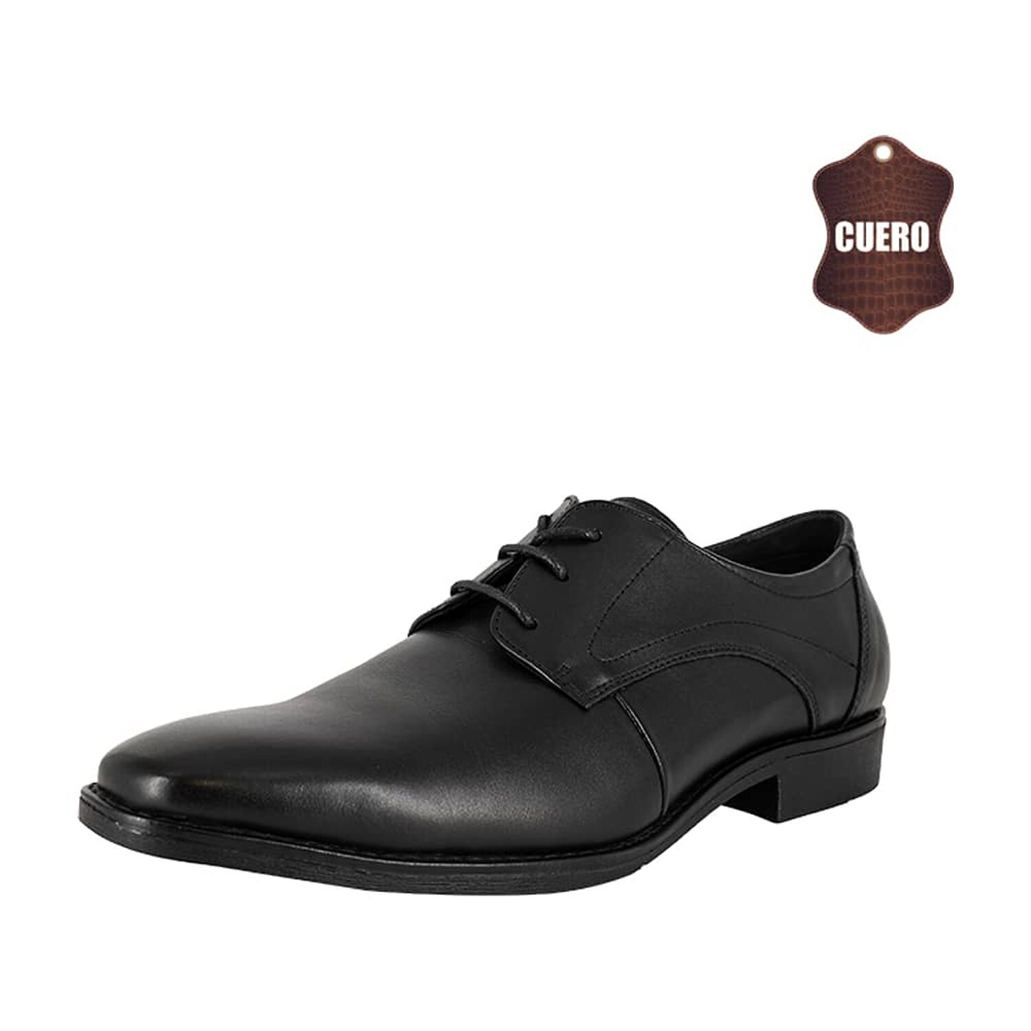 Zapato De Cuero Reig Negro London Adixt image number 0.0