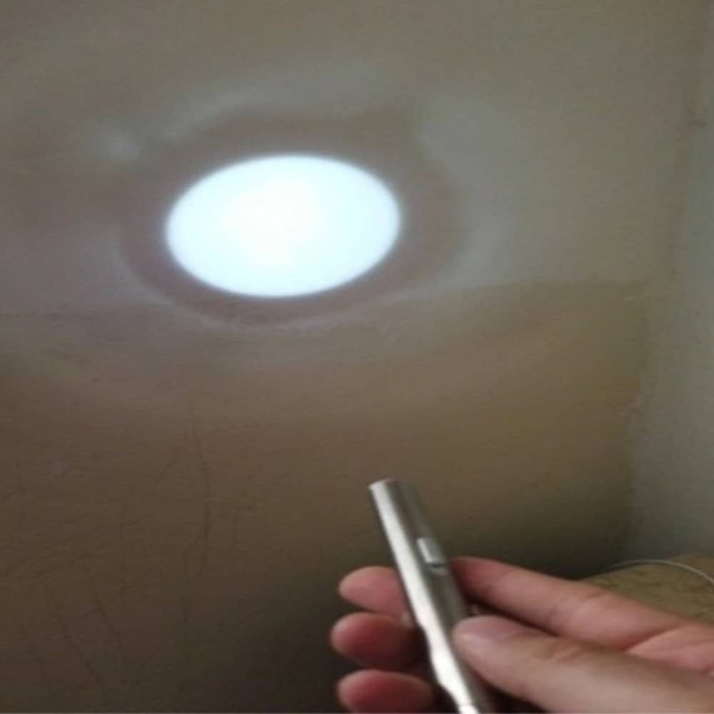 Linterna Tipo Lapiz Led 2 En 1 Aluminio Medico Recargable Usb De Bolsillo Para Ojos image number 7.0