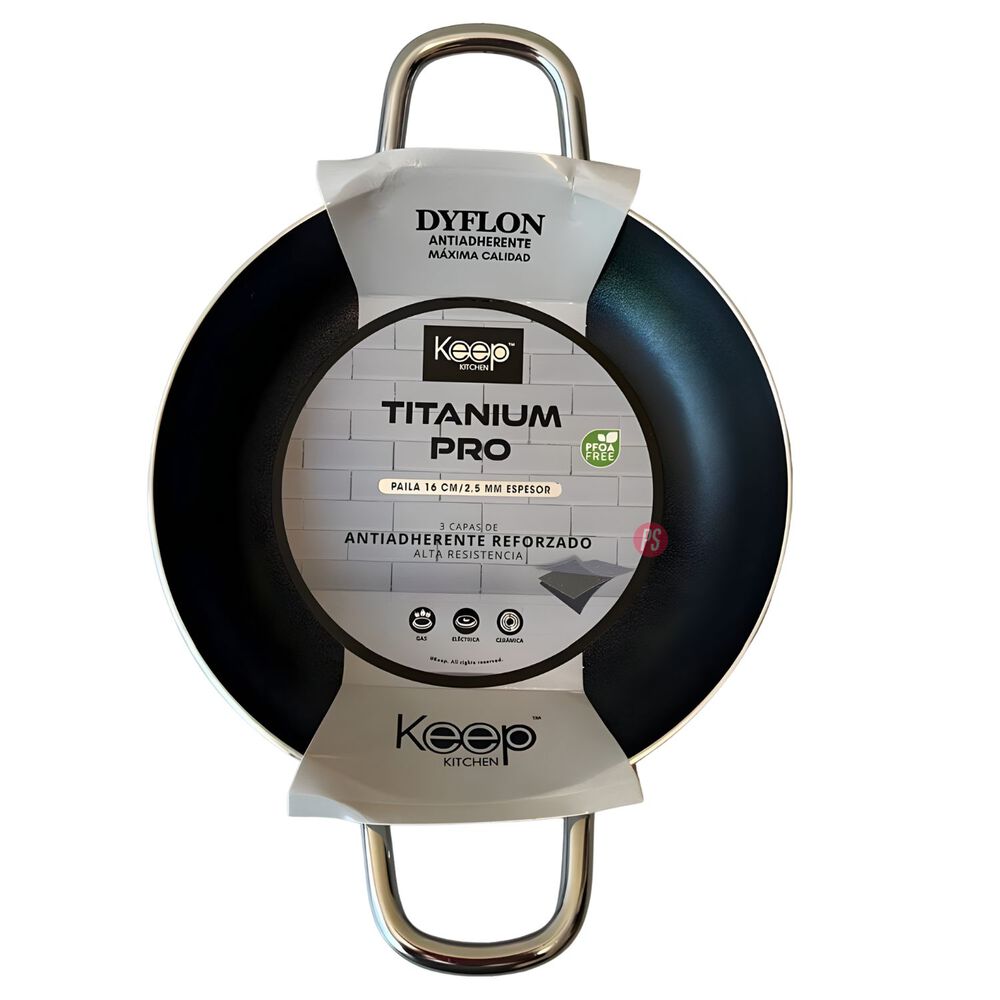 Paila Antiadherente 16cms Titanium Pro Colores - Ps image number 3.0