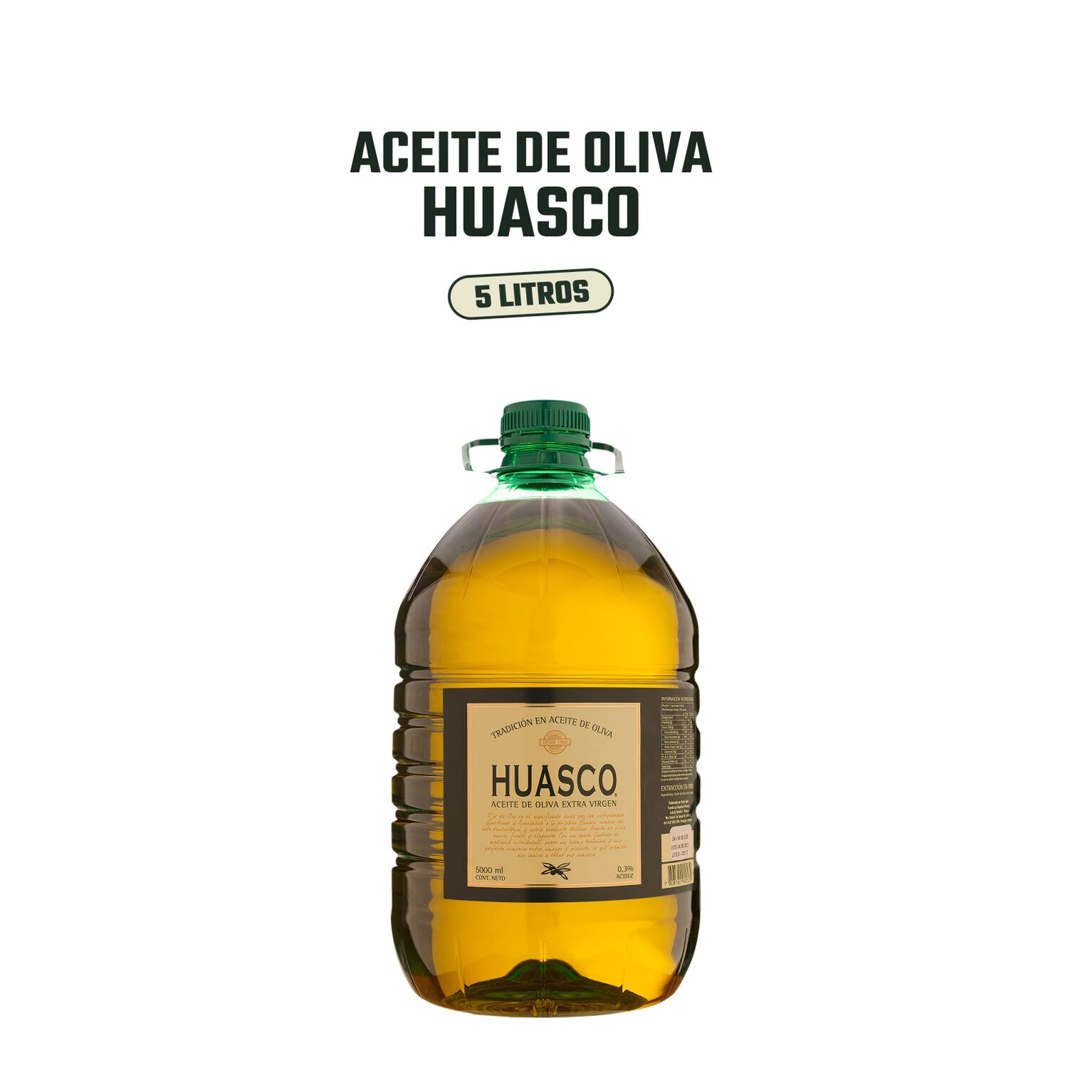 Aceite Oliva Extra Virgen Huasco 4 X 5000 Ml image number 2.0