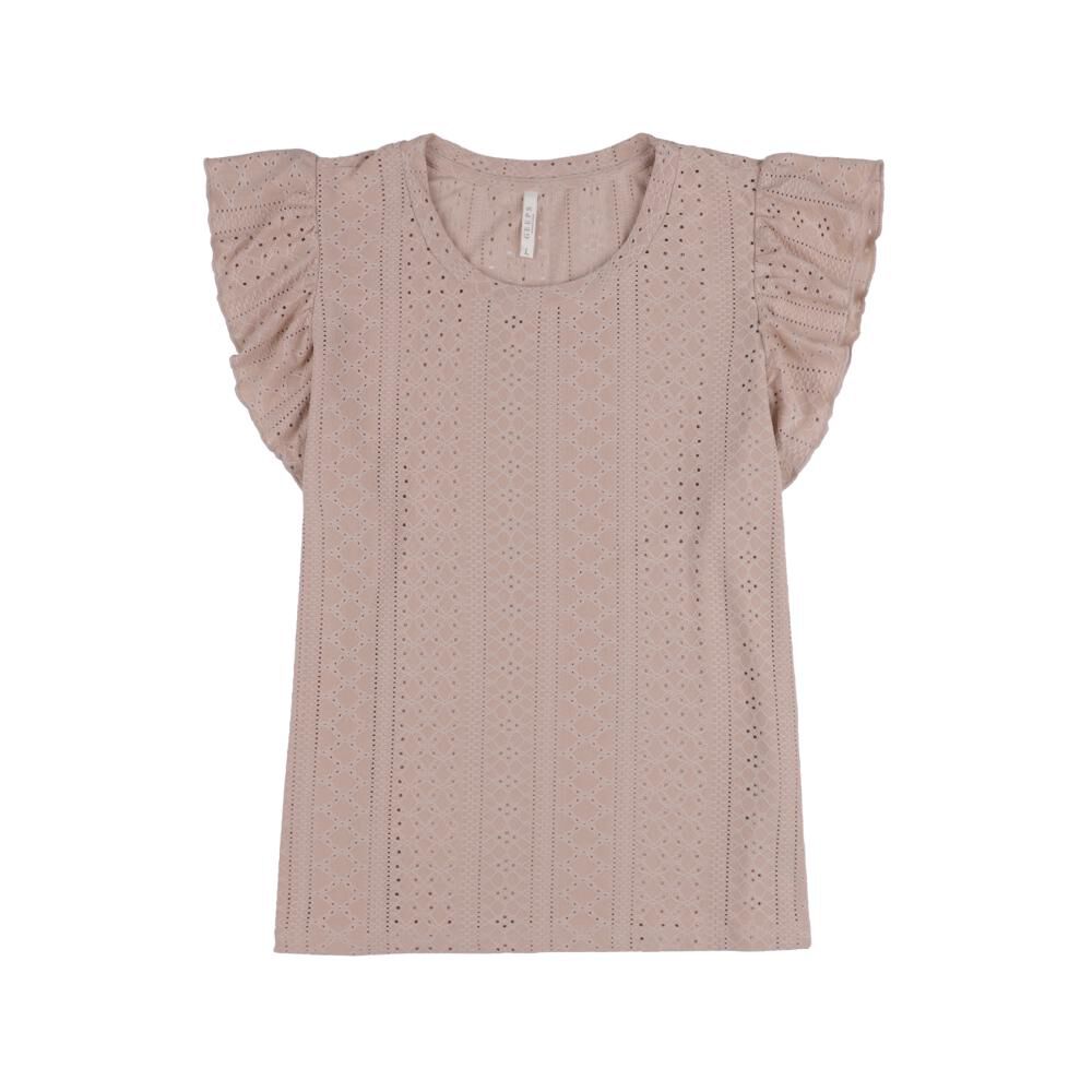 Polera Brodery Manga Corta Cuello Redondo Mujer Geeps image number 0.0