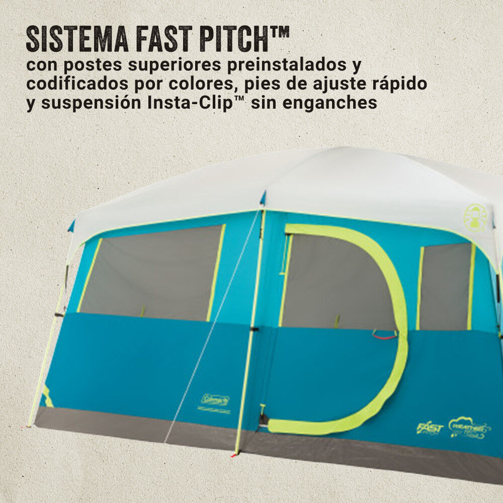 Carpa Tenaya Lake Fast Pitch Coleman Con Closet 8 Personas image number 3.0