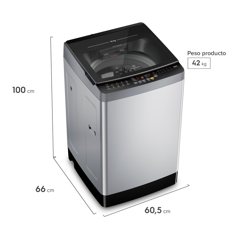 Lavadora Autom&aacute;tica 16kg Carga Superior Mdwmt16s Silver image number 1.0