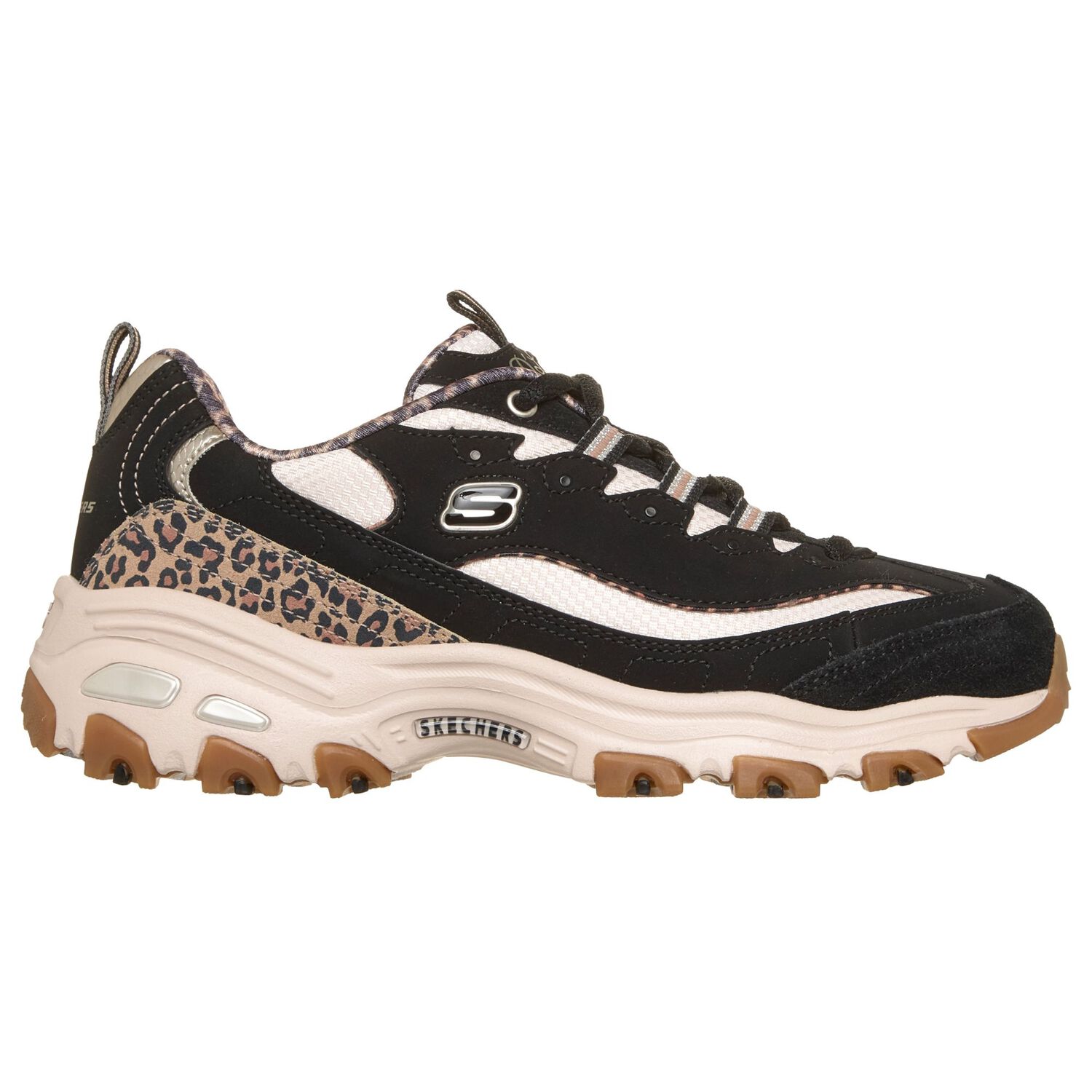 Zapatilla Urbana Mujer Skechers D Lites-wild Charm Blk image number 0.0