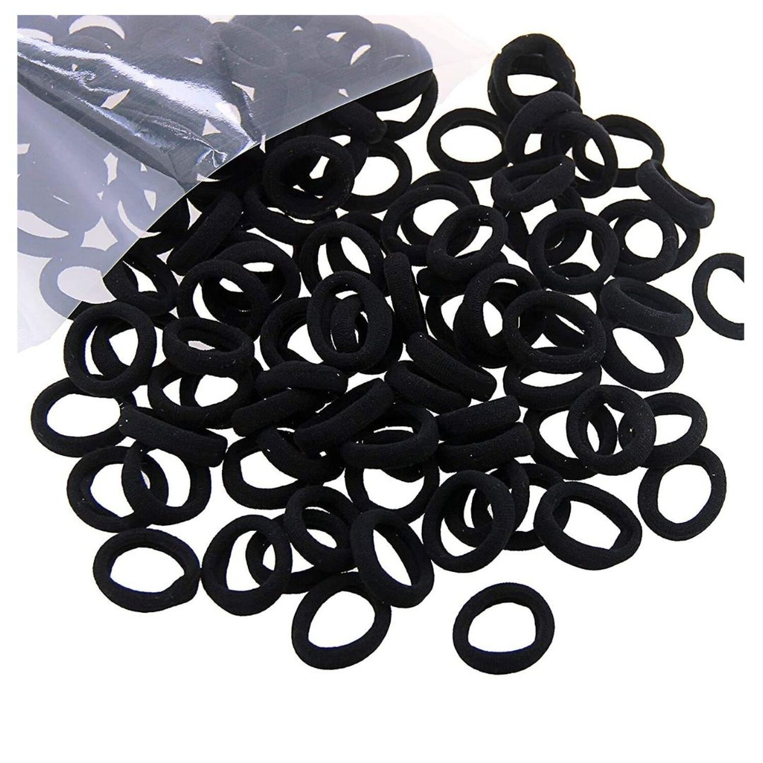 Set De 80 Mini Bandas O Colets El&aacute;sticas Para El Cabello Suaves Y Sin Costuras image number 2.0