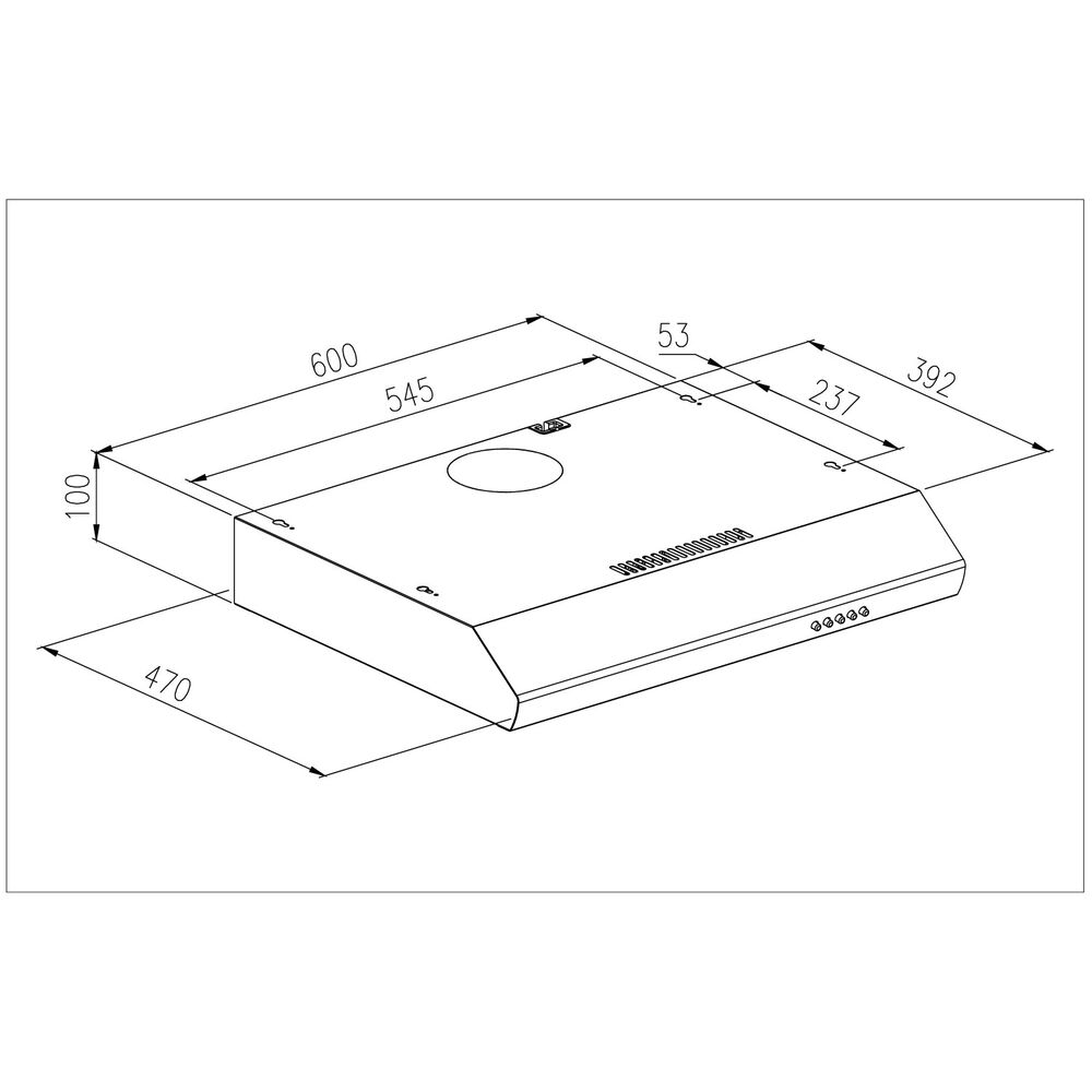 Campana Cocina Extractora Groner Black 60 Cm image number 3.0