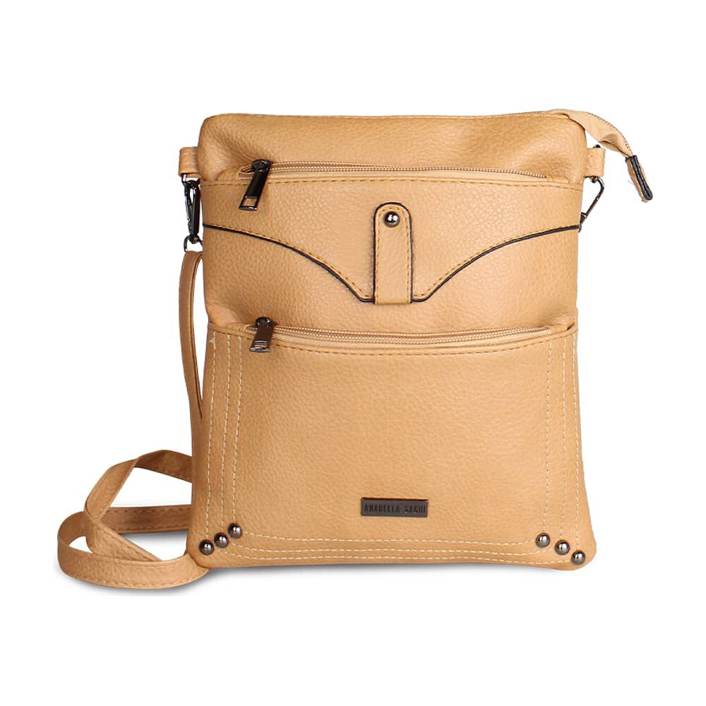 Cartera Bandolera Felicia Camel Anabella Sachi image number 3.0
