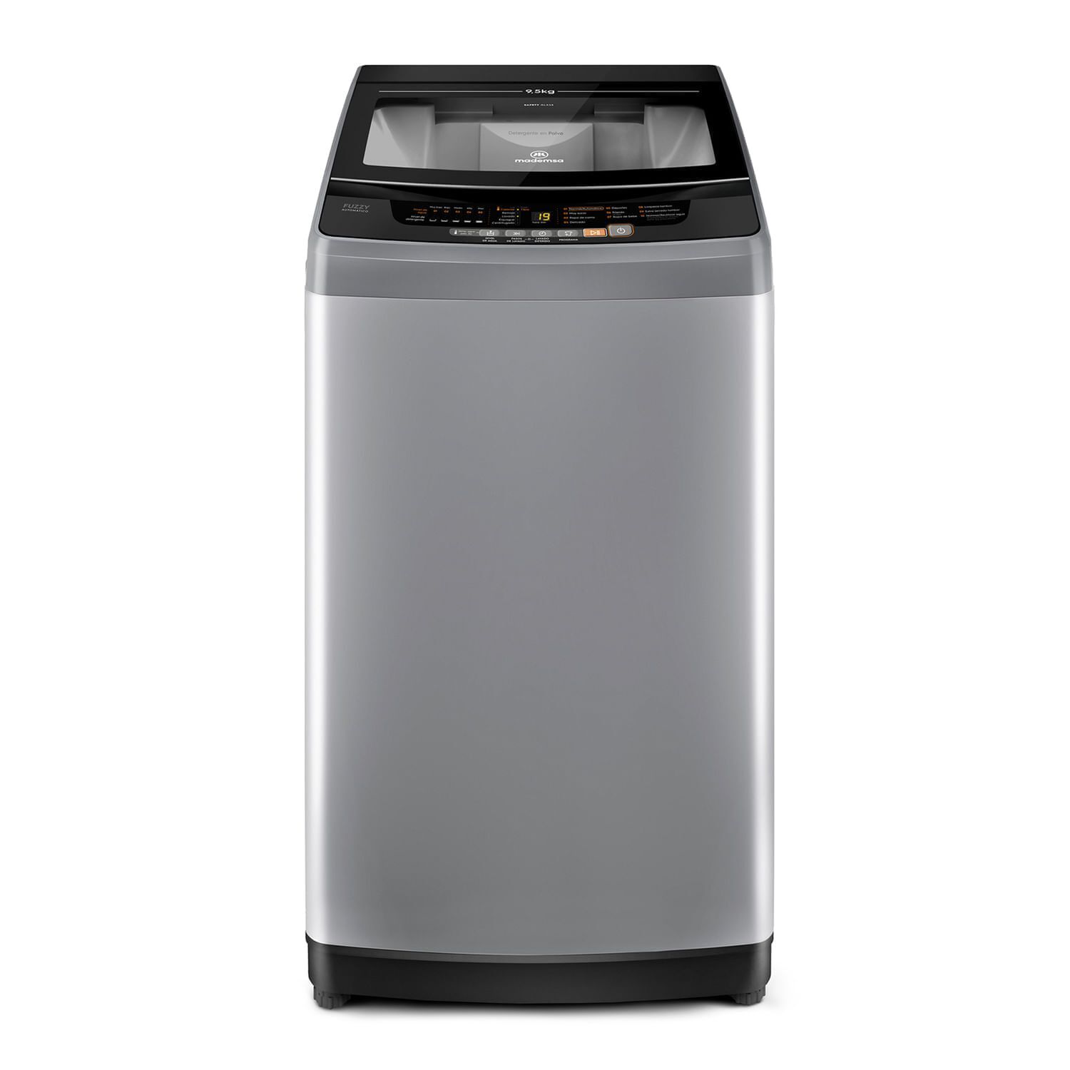 Lavadora Autom&aacute;tica 9,5kg Fuzzy Autom&aacute;tico 9,5 Szg Gris image number 2.0