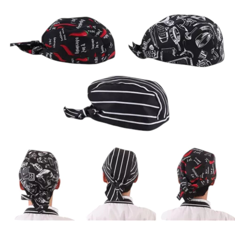 Gorro O Bandana De Cocina Chef Con Lazo Amarrable image number 11.0