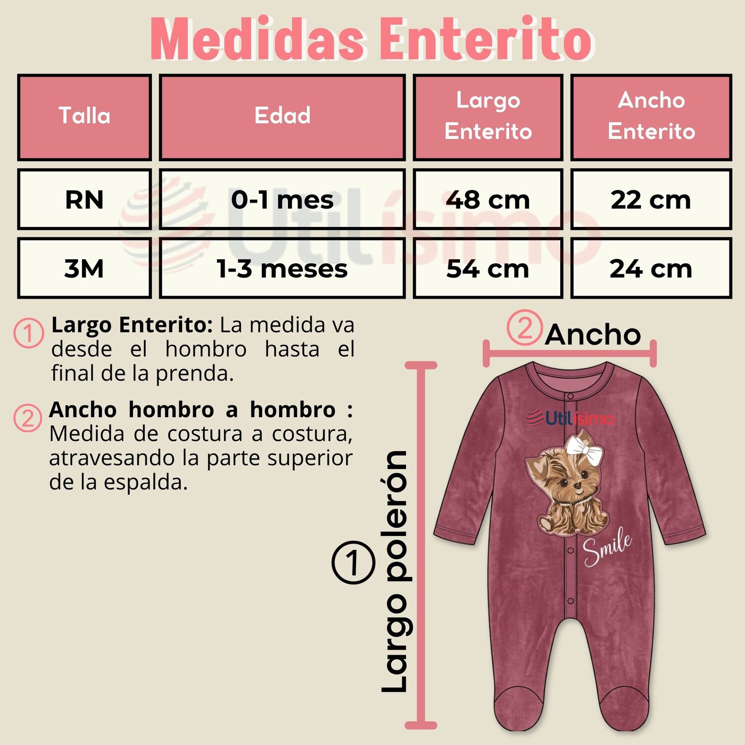 Enterito Tela Plush Rosado Beb&eacute; Ni&ntilde;a image number 2.0