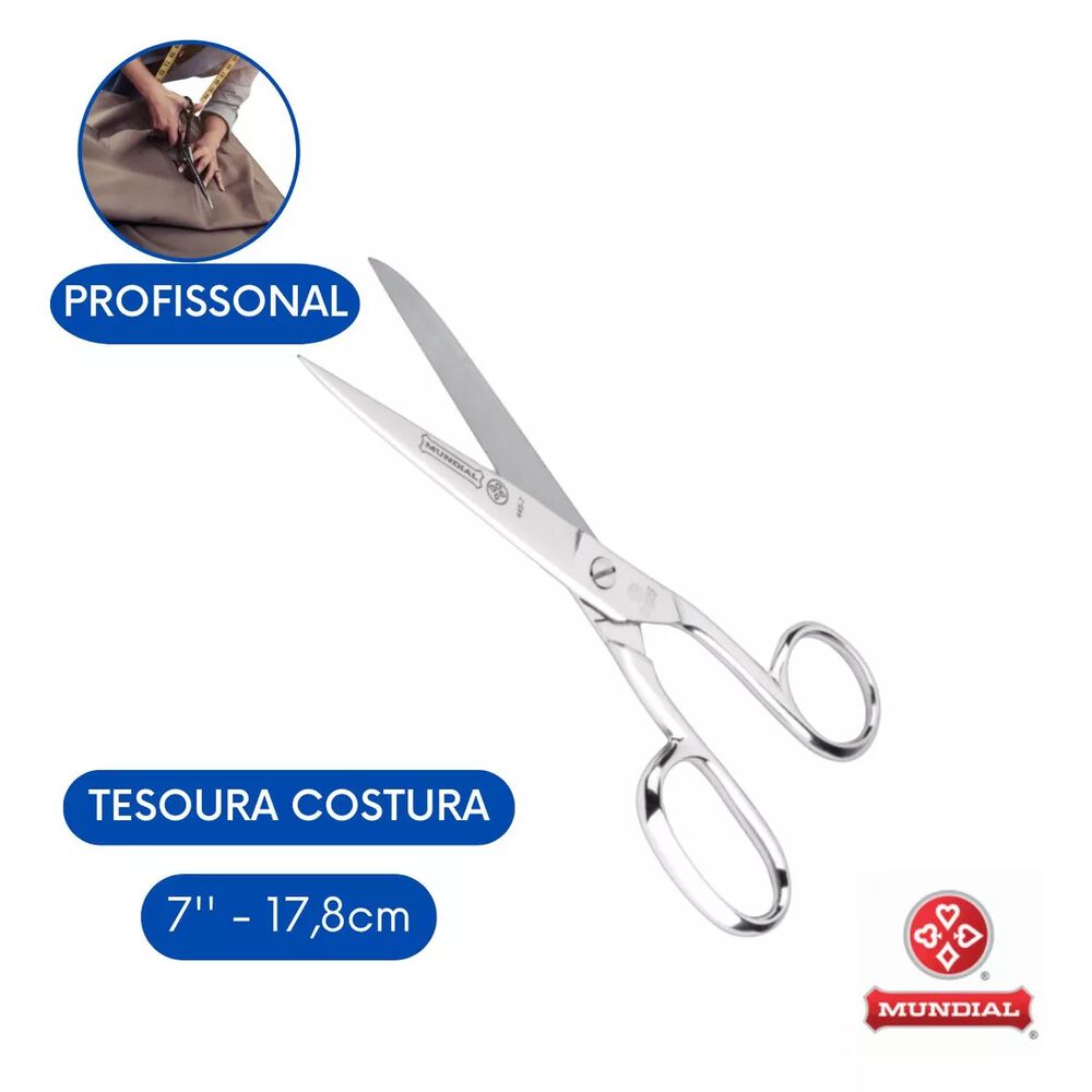 Tijera Para Costura Mundial Metálica 445-7, 7'' (17,8cm) image number 1.0
