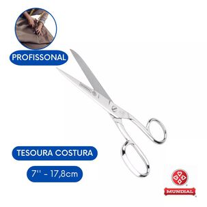 Tijera Para Costura Mundial Metálica 445-7, 7'' (17,8cm)