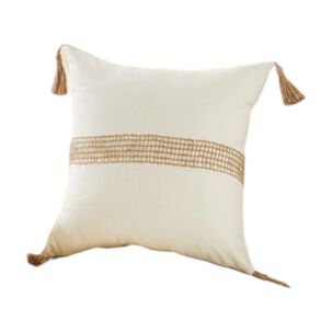 Pack De 02 Fundas De Cojin Con Detalles En Yute 45x45cm Md11