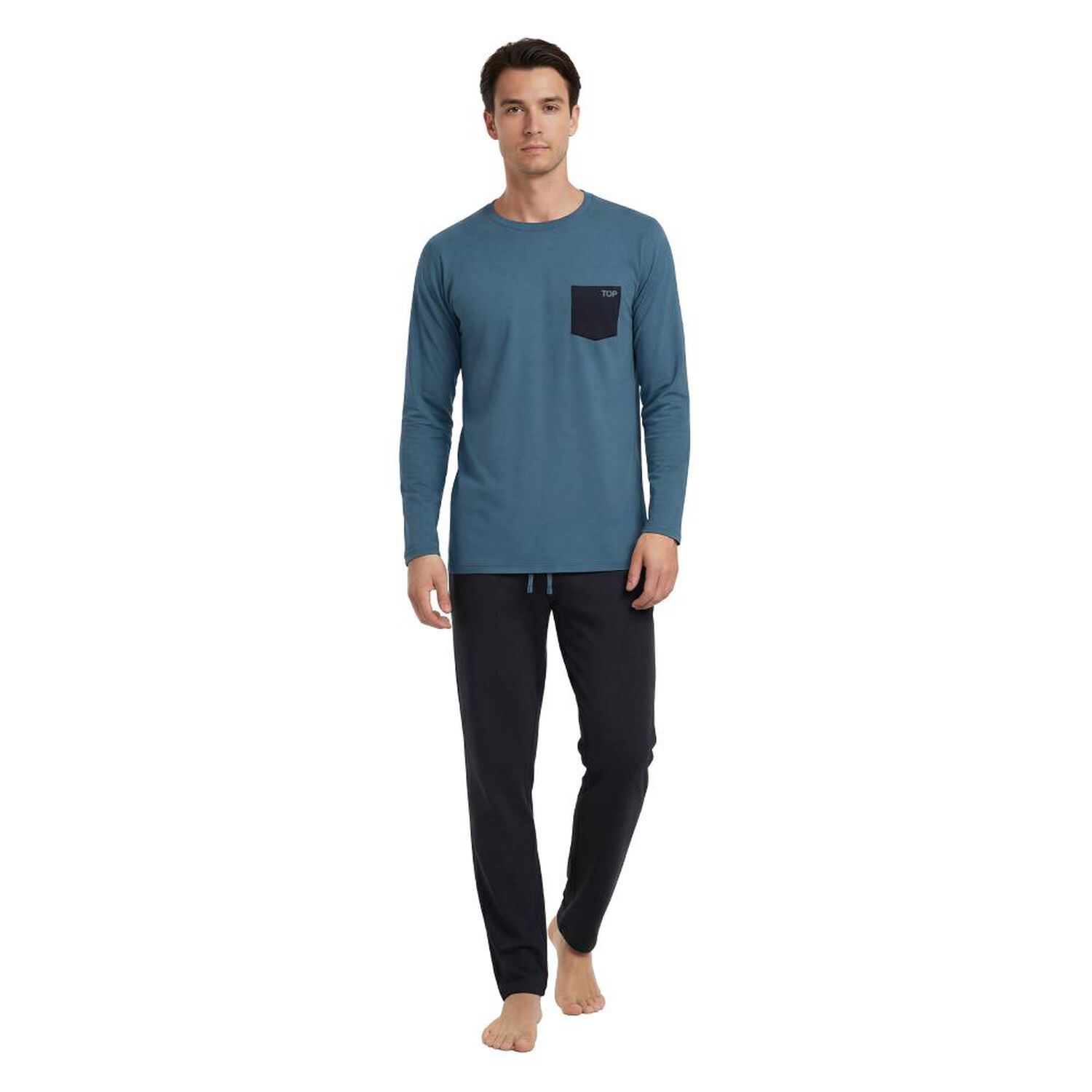 Pijama Hombre Invierno Algod&oacute;n C3 Top / 2 Piezas image number 2.0
