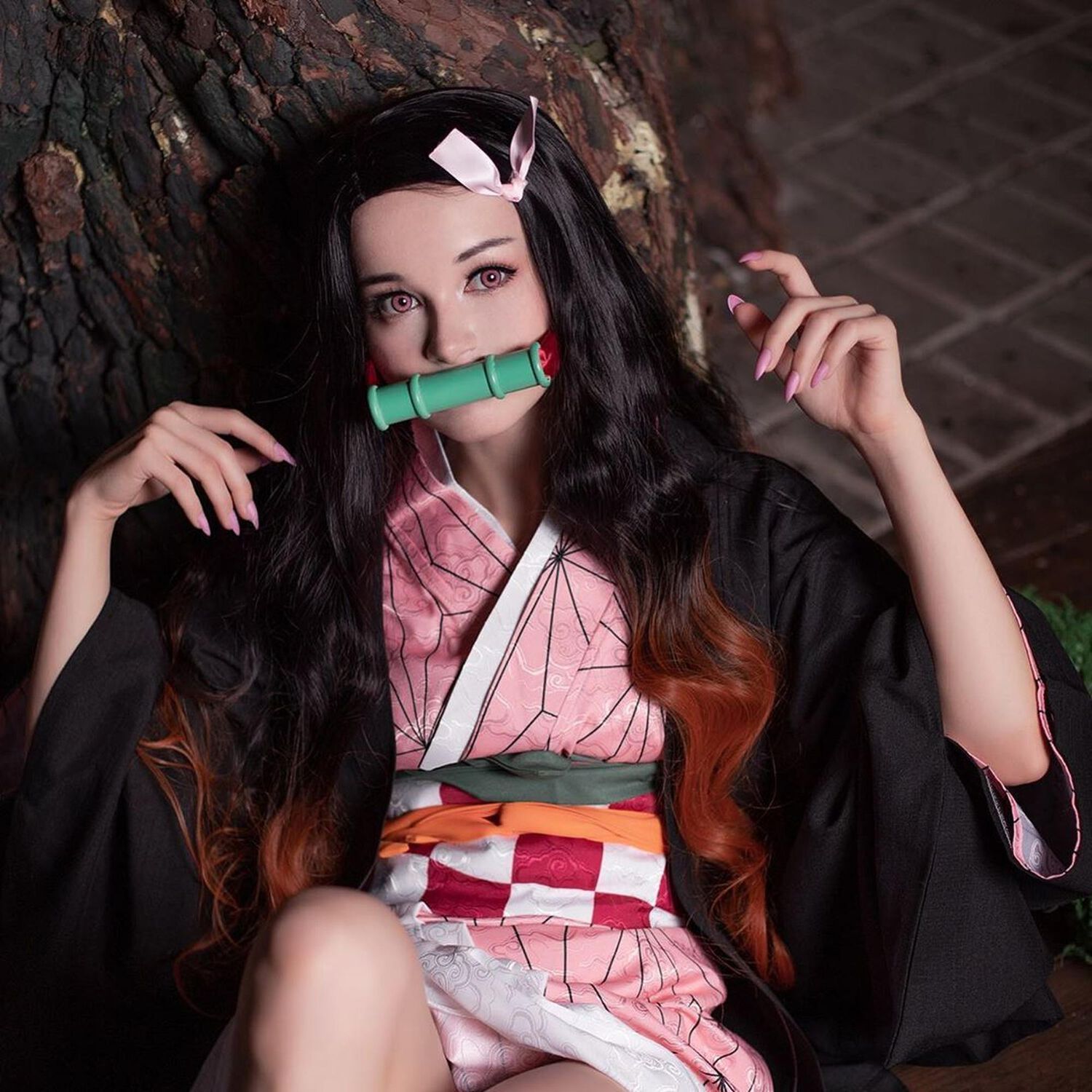 Peluca Nezuko - Kimetsu No Yaiba image number 5.0